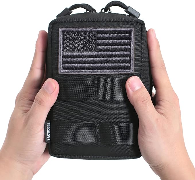 2 Pack Molle Pouches - Tactical Compact Water-Resistant EDC Pouch