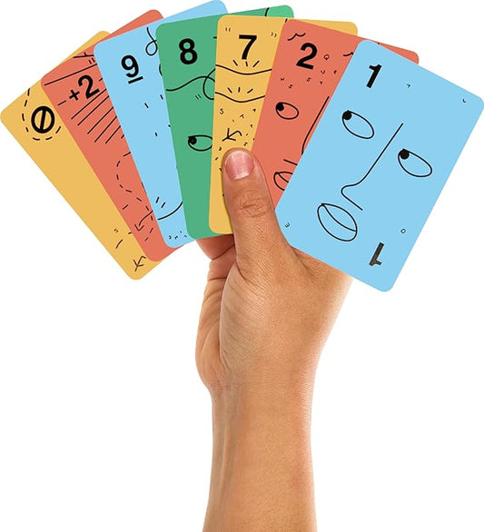 Mattel Games UNO Artiste Shantell Martin Card Game for Kids, Adults & Family Night, Collectible Deck Featuring Graphics & Art by Shantell Martin