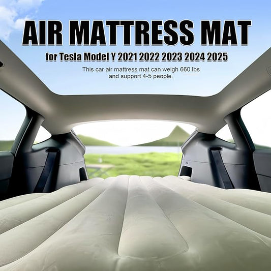 for Tesla Model Y Camping Air Mattress, Self Inflating Sleeping Pad with Wireless Portable Air Pump, 2 Pillows, Storage Bag, Camping Bed for Tesla Model Y 5/7 Seater Accessories 2021-2024 2025