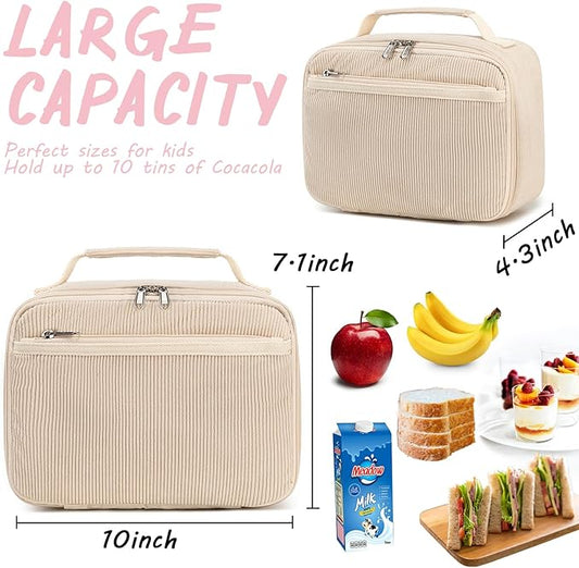 CAMTOP Lunch Box Kids Insulated Lunch Bag Small Cooler Thermal Meal Thermal lunchbox for Girls Boys School Picnics