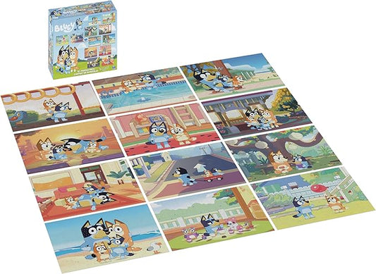 Bluey 12-Pack of Jigsaw Puzzles for Families, Kids, and Preschoolers Ages 4 and Up