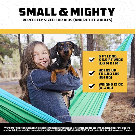 Wise Owl Outfitters Hammock for Camping Hammocks Gear for The Outdoors Backpacking Survival or Travel - Portable Lightweight Parachute Nylon - Up to 500lbs