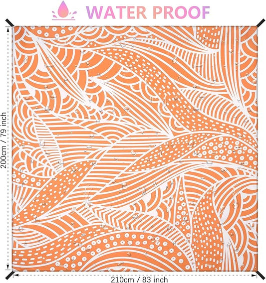 AISPARKY Beach Blanket Waterproof Sandproof Quick Drying Beach Mat Extra Large Outdoor Picnic Blanket for Travel Camping Hiking