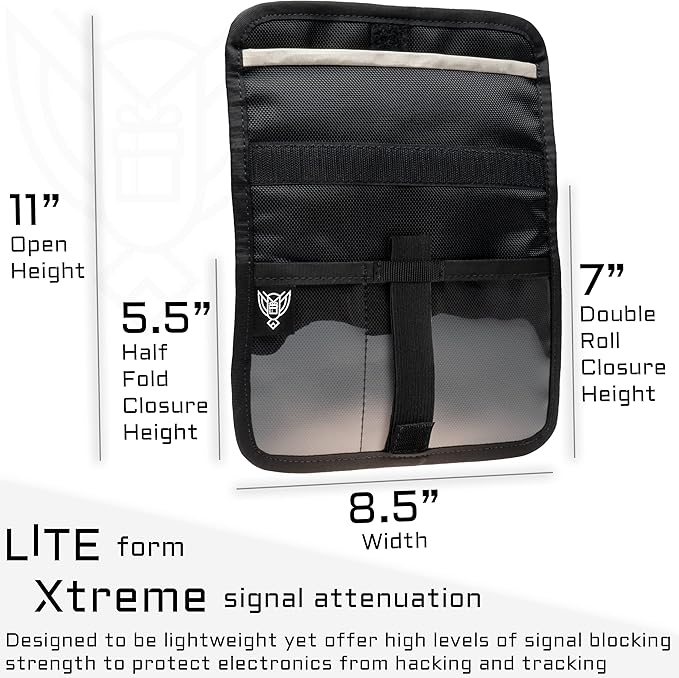~ AQUA RT Dry Bag~ Water-Proof Faraday Dry Bag for Laptops, Tablets, and Mid-Size Electronics ~ Small LITE Faraday Bag Combo ~ Coyote Brown