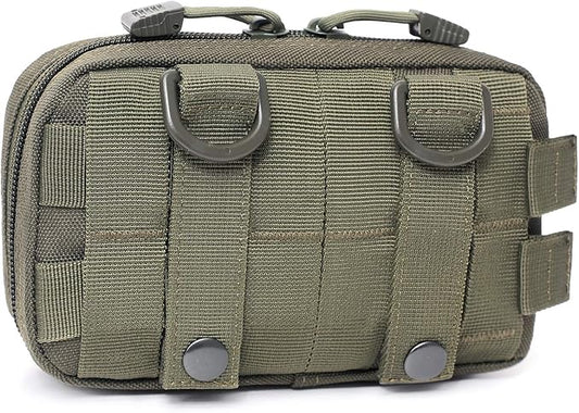 Tactical Molle Horizontal Admin Pouch Compact 1000D Utility EDC Tool Bag with Shoulder Strap