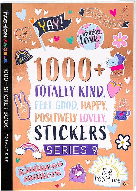 Fashion Angels 1000+ Kindness Stickers for Kids Positive Affirmation & Mental Health Stickers - 40-Page Sticker Book for Scrapbooks, Planners, Rewards, Ages 6+