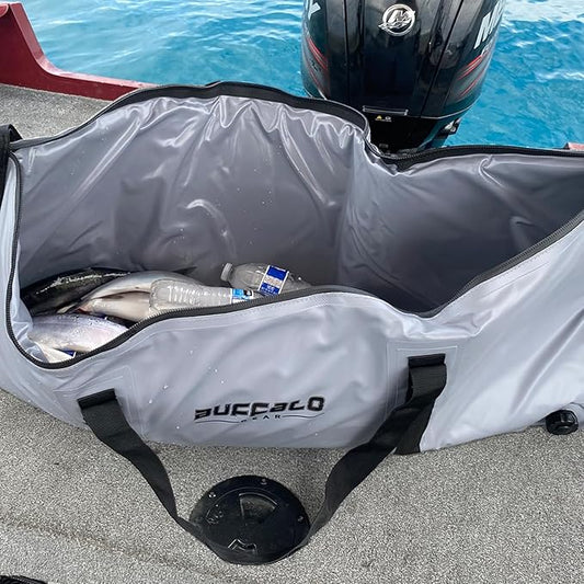 Buffalo Gear Insulated Fish Cooler Bag 40x18in 48x18in Leakproof Kill Bag Portable Waterproof Keep Ice Cold More Than 24 Hours
