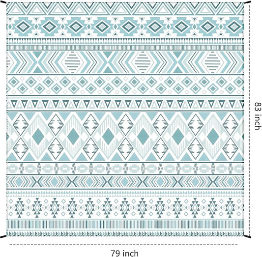 Beach Blanket Waterproof Sandproof Extra Large Beach Mat 79" X 83"/120"x108"for 1-8 Adults Quick Drying Durable Outdoor Picnic Mat for Beach Travel Camping Hiking