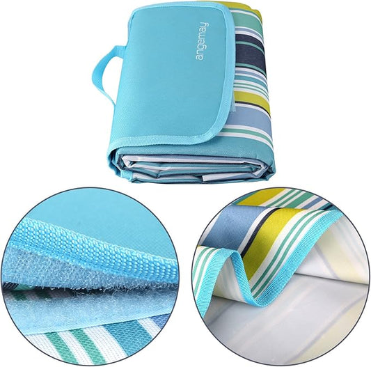 Angemay Outdoor & Picnic Blanket Extra Large Sand Proof and Waterproof Portable Beach Mat for Camping Hiking Festivals