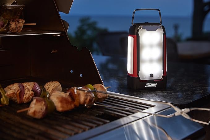 Coleman Multi-Panel LED Lantern: Rechargeable, Water-Resistant, Magnetic Light Panels, Built-In Flashlight, USB Charging Port; Excellent for Camping, Hunting, Emergencies, etc