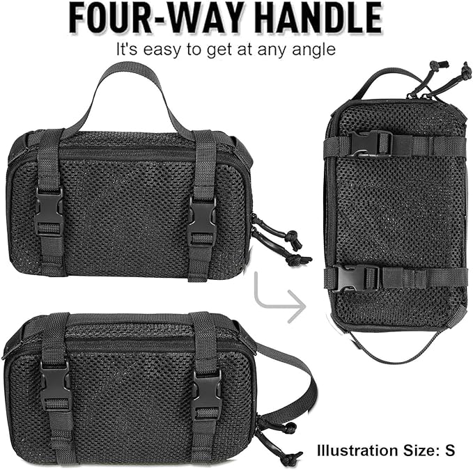 4 Set Tactical Packing Cubes ,Compressible Mesh Duffle Storage Bag,Portable Edc Molle Pouch Organizer.