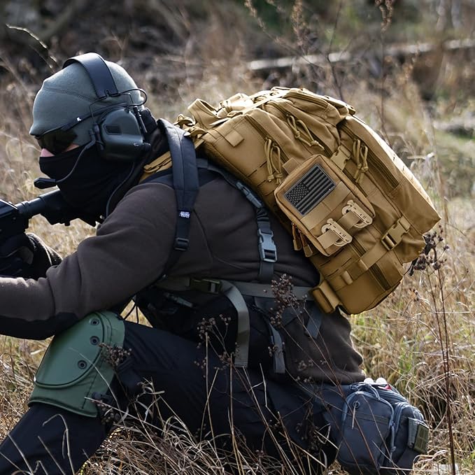 2 Pack Molle Pouches - Tactical Compact Water-Resistant EDC Pouch Bag Small Utility Pouch