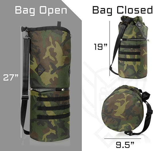 ~ AQUA RT Dry Bag~ Water-Proof Faraday Dry Bag for Laptops, Tablets, and Mid-Size Electronics ~ Small LITE Faraday Bag Combo ~ Woodland Camo