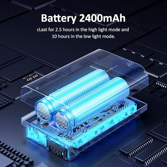 Tent Light Rechargeable 2400mAh Waterproof for Camping,Outdoor,Power Outage(2 Pack)