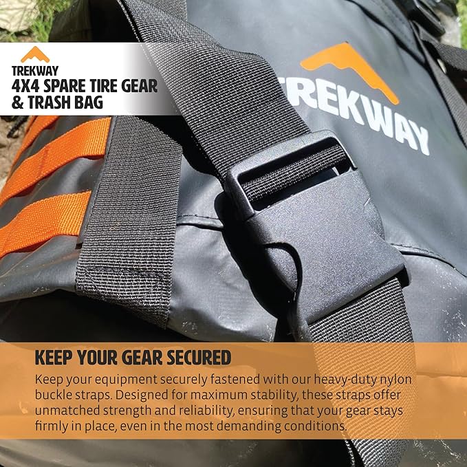 Offroading Gear Waterproof Spare Tire Trash Bag w/FREE Roof Cargo Bag | Large-Capacity | - SUV| RV| 4x4 | Overland | Off-road Accessory