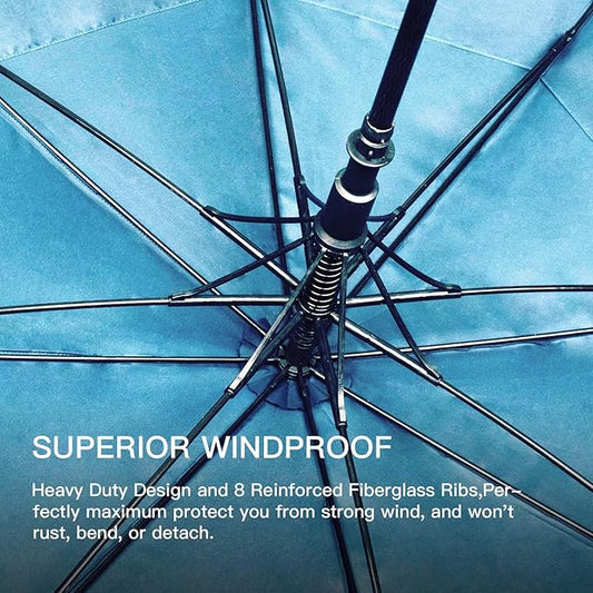 Auto Open Golf Umbrellas 62/68/72 Inch Extra Large Oversize for Business & Home, Ventilated Double Canopy Windproof Waterproof Stick Umbrella for Rain & strong wind