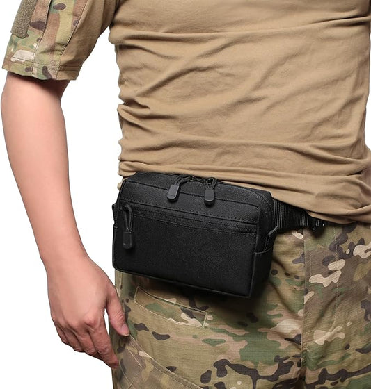 2 Pack Mini Tactical Molle Compact Ammo Pouch - General Purpose Admin Pouches Small Admin Molle Pouches EDC Tool Utility Multi-Purpose Waist Belt Pouch