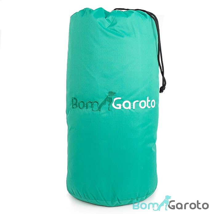 Bom Garoto Portable Pet Mat - 46.5 x 33 Inch Cat and Dog Mat for Crate Bed, Dog Cage, Fireside or Camping! Waterproof Dog Beds for Medium Dogs and Small Dogs. Large Dog Bed with Storage Carry Bag