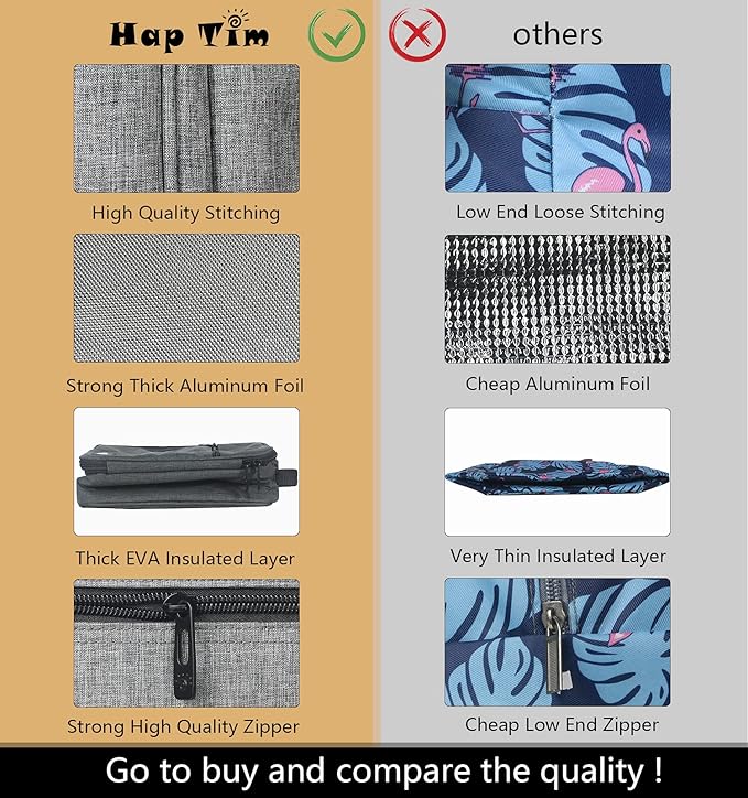 Hap Tim Insulated Lunch Bag Women, Reusable Lunch Box for Women, Adluts Lunchbox for Office Work, Portable Lunchbag, Leopard Print(18654-LP)