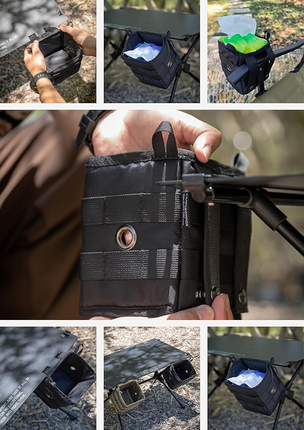 camping moon Storage Box Accessory Small Gear Organizer XS Black BG-1212BK