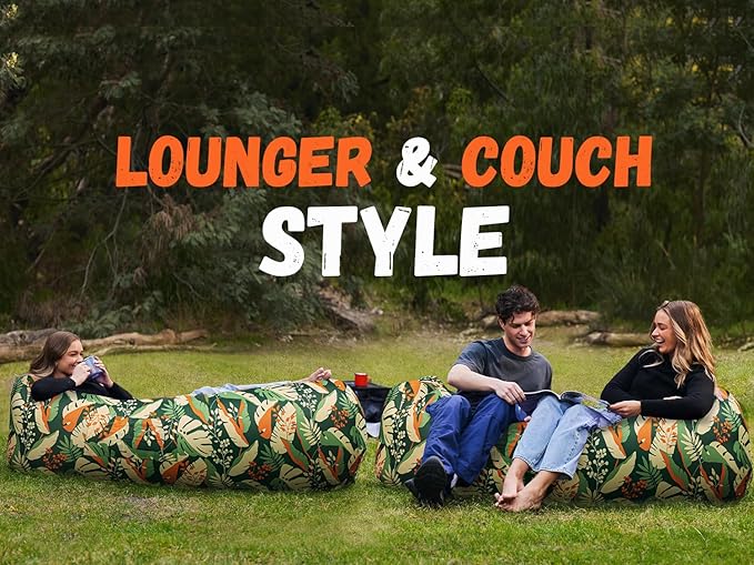 WEKAPO Inflatable Lounger Air Sofa Hammock-Portable,Water Proof& Anti-Air Leaking Design-Ideal Couch for Backyard Beach Traveling Camping Picnics & Music Festivals