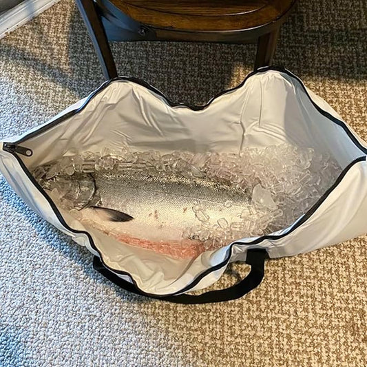 Buffalo Gear Insulated Fish Cooler Bag 40x18in 48x18in Leakproof Kill Bag Portable Waterproof Keep Ice Cold More Than 24 Hours