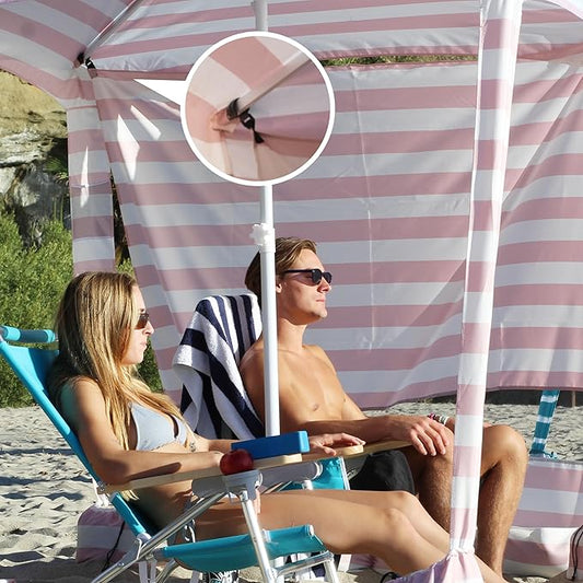 AMMSUN Beach Cabana Sidewall, Additional Privacy Sunwall for AMMSUN 6.2'×6.2' Beach Cabana, Easy Set Up and Take Down