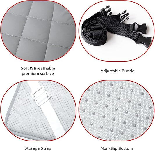 Quilted Foam Mattress Topper Pad, Non-Slip Super Soft Comfortable 75"x30", Cool Sleeping Pad for Camp Cot/RV Bunk/Narrow Twin Beds