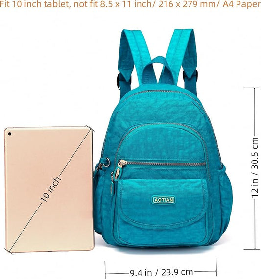 AOTIAN Mini Nylon Women Backpacks Casual Lightweight Small Daypack for Girls