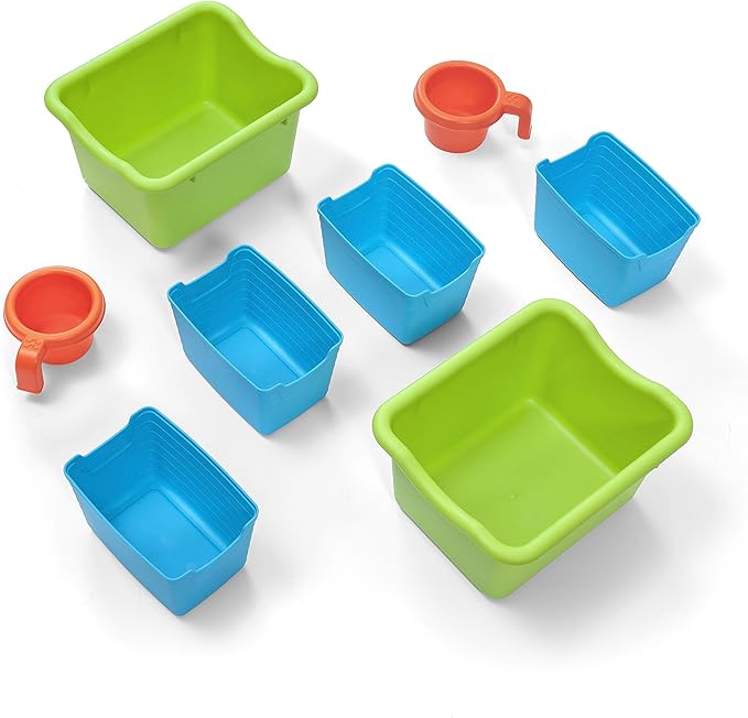 Step2 Jumbo Art Easel, Kids Activity Table, Double-Sided Art Board, Made of Durable Plastic, Includes Bins for Storage, For Toddlers 3+ Years Old