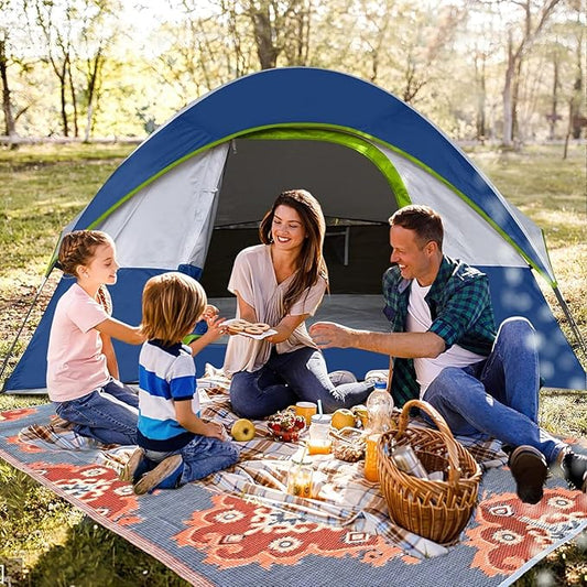 BalajeesUSA Outdoor Rugs – 6x9, Orange, Yellow, Grey, Patio Durable and Affordable, Multipurpose, Woven Plastic Straw, All-Weather and Waterproof Rug, Reversible Camper mats, Recycled