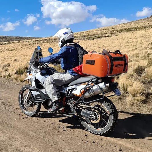 Buffalo Gear Large Waterproof Bag-150L Super Waterproof Duffel Bag Heavy Duty Adventure Bag for Boating Kayaking Motorcycling Hunting Camping Rafting Fishing Jet Ski