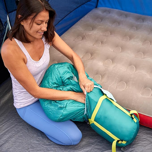 Coleman Big Bay 20°F Sleeping Bag, Adult Mummy Sleep Sack with Headrest