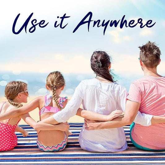 scuddles Extra Large Picnic & Outdoor Blanket with Pocket for iPhone Keys and More Dual Layers for Outdoor Water-Resistant Handy Mat Tote Spring Summer Camping Blanket Great for The Beach