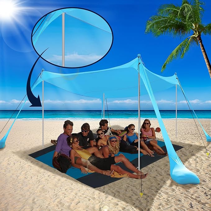 BOTINDO Tent Poles Replacement, Canopy for Beach Accessories 6.5 Feet Extra Poles for Camping, Hiking, Backpacking, Parties (2)