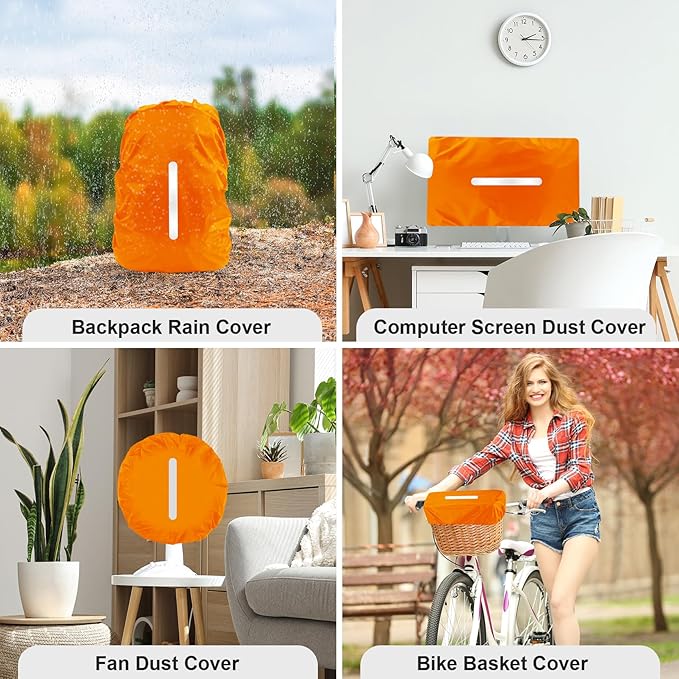 LAMA Waterproof Rain Cover for Backpack, Backpack Rain Cover with Reflective Strip and Antislip Cross Buckle Strap, Ultralight Compact Portable, for Cycling, Hiking, Camping, Traveling