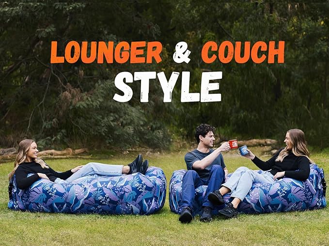 WEKAPO Inflatable Lounger Air Sofa Hammock-Portable,Water Proof& Anti-Air Leaking Design-Ideal Couch for Backyard Beach Traveling Camping Picnics & Music Festivals