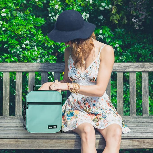 Hap Tim Insulated Lunch Box for Men, Reusable Lunch Bag for Women & Men, Adluts Lunchbox for Office Work, Portable Lunchbag, Mint Green(18654-MG)