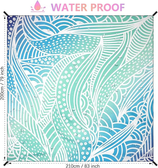 AISPARKY Beach Blanket Waterproof Sandproof Quick Drying Beach Mat Extra Large Outdoor Picnic Blanket for Travel Camping Hiking