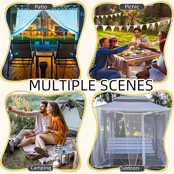 4 Corners Mosquito Net for Mosquiteros para Camas Bed Canopies Netting Bed Drapes Rectangular Mosquito Mesh for Camping Home Outdoor Travel Dormitory(White,L75 X W35.5 X H59 Inch)