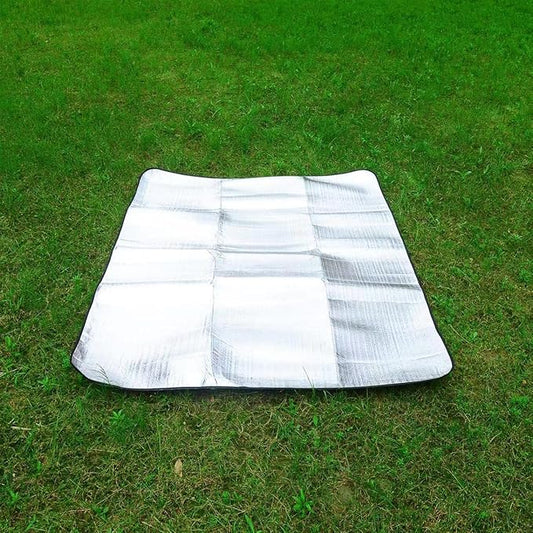 Wind Tour Outdoor Double-Sided Moisture-Proof Aluminum Foil Foam Pad Waterproof and Insulating Foil Mat Picnic Mat Camping Mat for Beach Tent and Camping