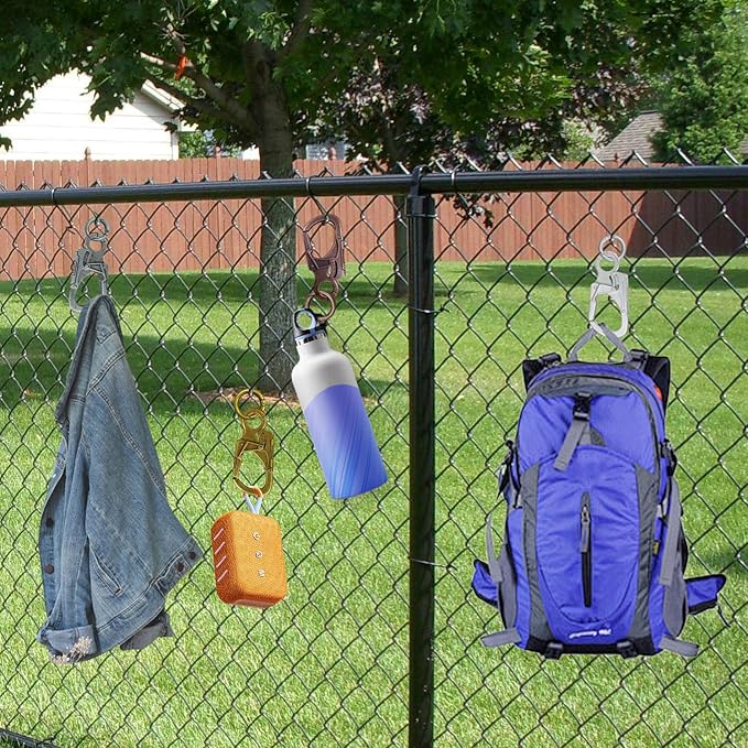 Ahiller Muscular Carabiner Hook,3.1" Alloy Thick Keychain Clip for Man, Outdoor Camping, Hiking Accessories, Key Ring