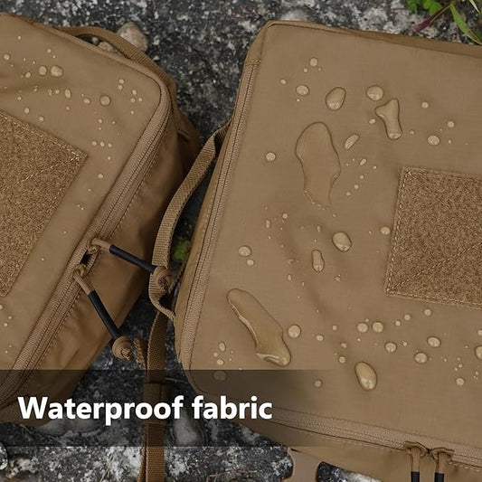 PETAC GEAR 4 PCS Tactical Modular Packing Cubes with Waterproof Material, Large Capacity Storage Bag, Easy Clean Outdoor Travel Organize Storage Pouches Bags (CB)