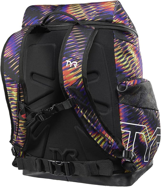 Alliance Backpack, 45L Capacity, Wet and Dry Compartments, Team Colors, Purple/Multi, 45 Liter