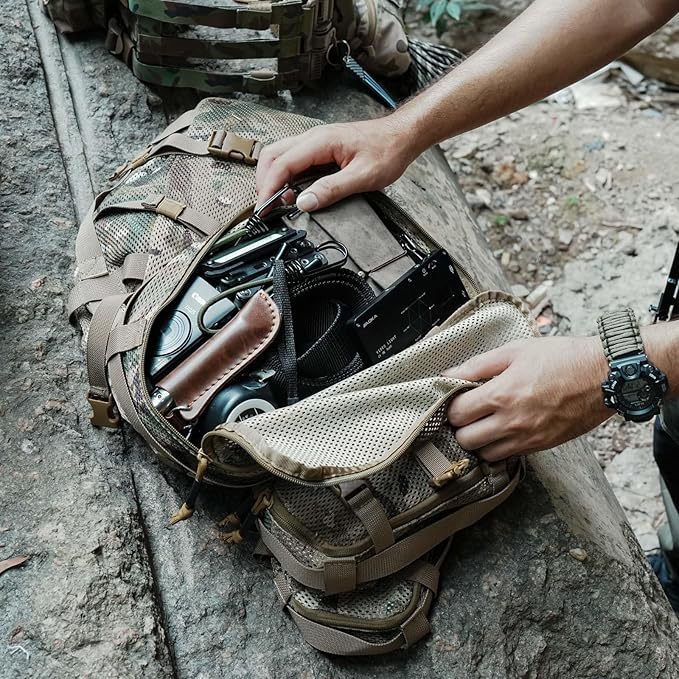 4 Set Tactical Packing Cubes ,Compressible Mesh Duffle Storage Bag,Portable Edc Molle Pouch Organizer.