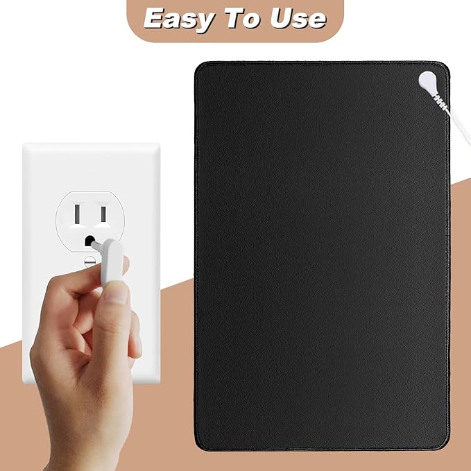 Grounding Mat for Improving Sleep, Grounding Pad for Health, Grounding Bed Mat with Grounding Cord for Better Working (35.5 * 23.6inch)