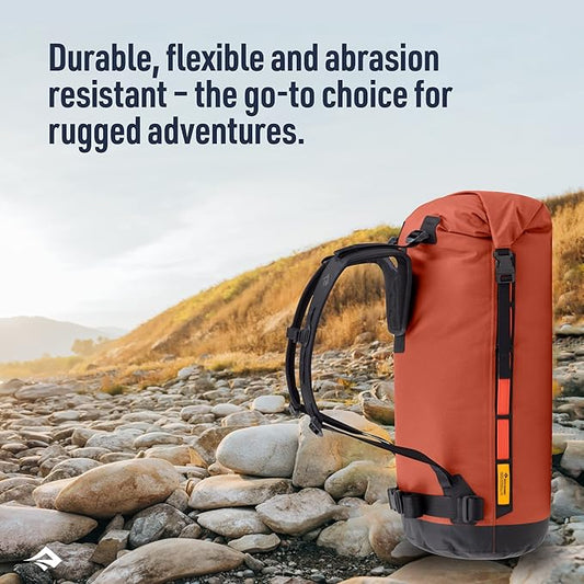 Sea to Summit Big River Dry Backpack with Adjustable Harness, 75 Liter, Picante Red