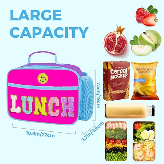 RLGPBON Kids Lunch Bag,Insulated Lunch Box for Girls Boys,Lunch Bag Toddler Teen,School Daycare Cute Travel bags