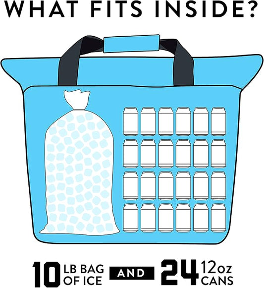 Bison Coolers Softpak Series, Made in USA, Soft Cooler Bag Insulated Leak Proof for Beach, Travel, Camping, Picnic, Car, Trips, 24+ Hour Ice Retention