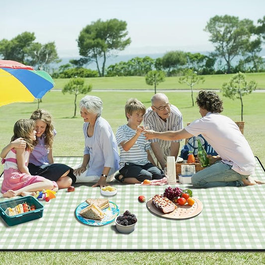 60x80'' Oversized Picnic Blanket Patio Water Proof Sand Free Lightweight Portable Beach Yoga Concert Mats Festival Family Camper Outside Must Haves Motorhome Car Trip Necessities Gift Ideas
